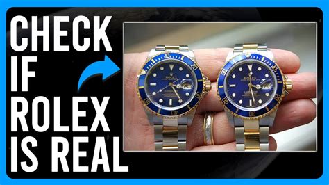 how to check if a rolex is real.